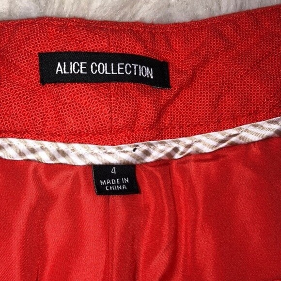 Alice Collection size 4 coral scallop hem Preppy shorts - Picture 3 of 6